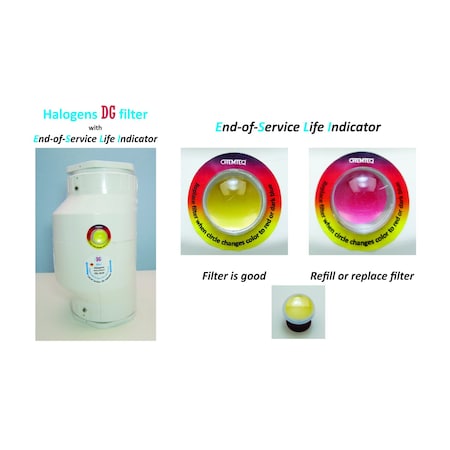 Chemteq Halogens DG Filter-2616 with End-of-Service Life Indicator 2616